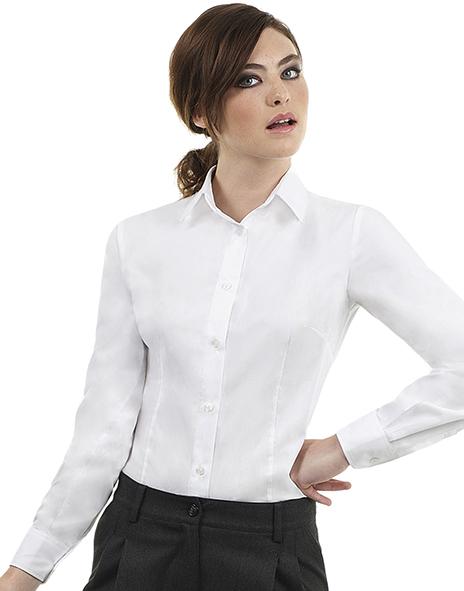 B&C SWT83 - Ladies' Sharp Twill Long Sleeve Shirt