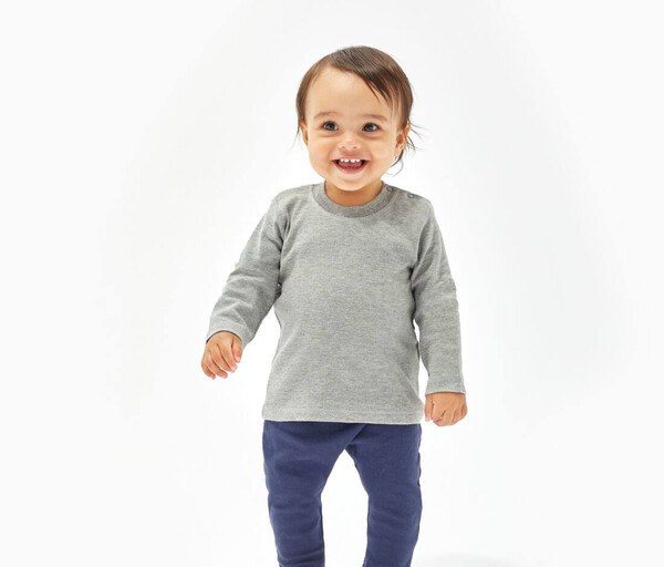 Babybugz BZ011 - Cozy Cotton Baby Long Sleeve Tee with Easy Poppers