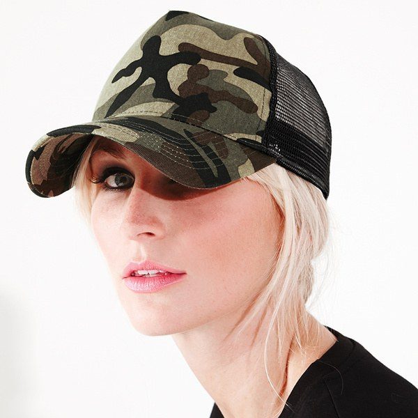 Beechfield BC694 - Camo snapback trucker