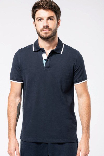 Kariban K245 - Polo de Algodón con Detalles en Contraste para Hombre