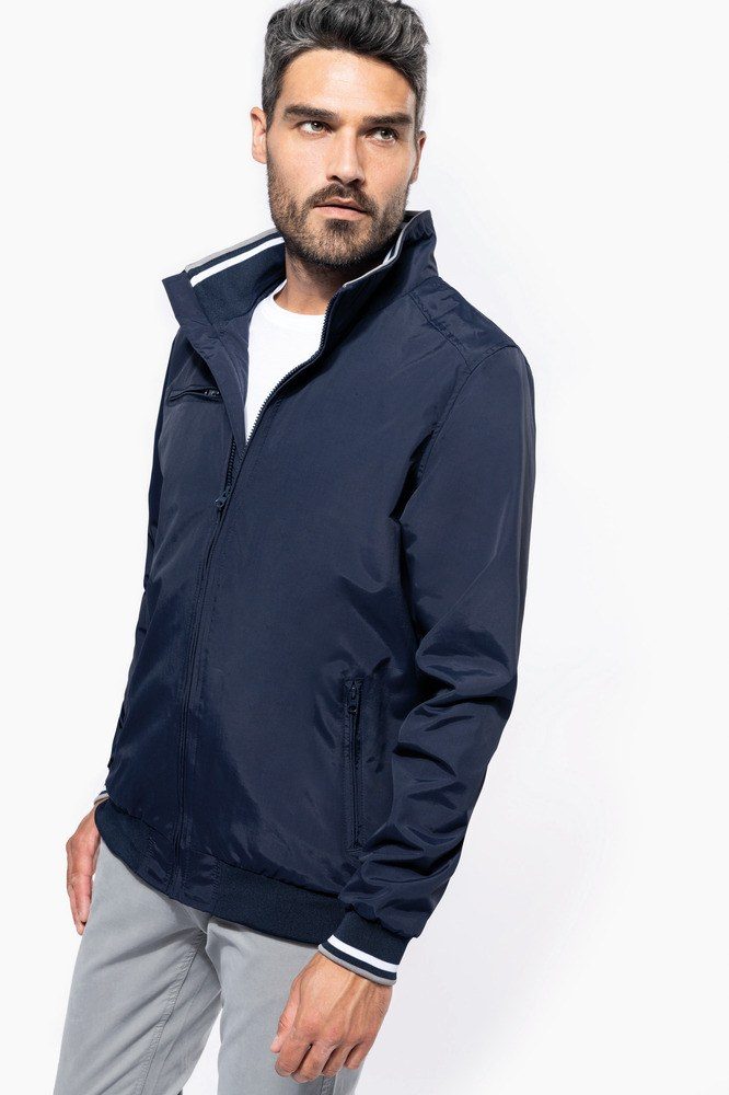 Kariban K609 - Urban Style Ribbed Blouson Jacket with Zipper Pockets