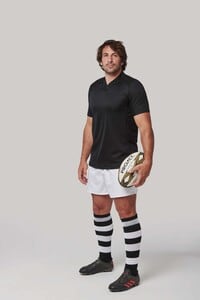 Proact PA418 - Unisex Rugby Jersey i to materialer med korte ærmer