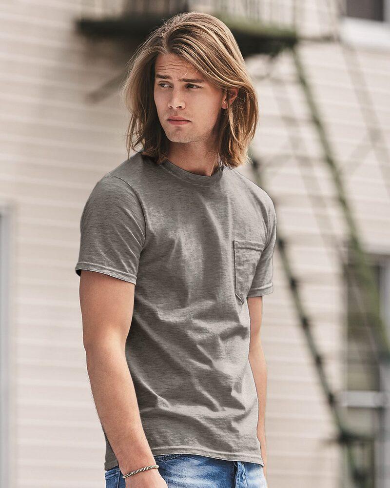 Anvil 783 - Midweight Short Sleeve T-Shirt With a Pocket