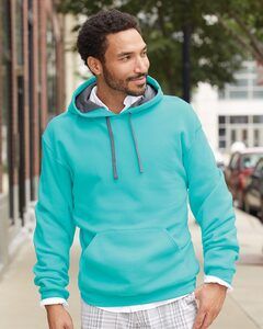 Gildan hoodies for men tourquoise