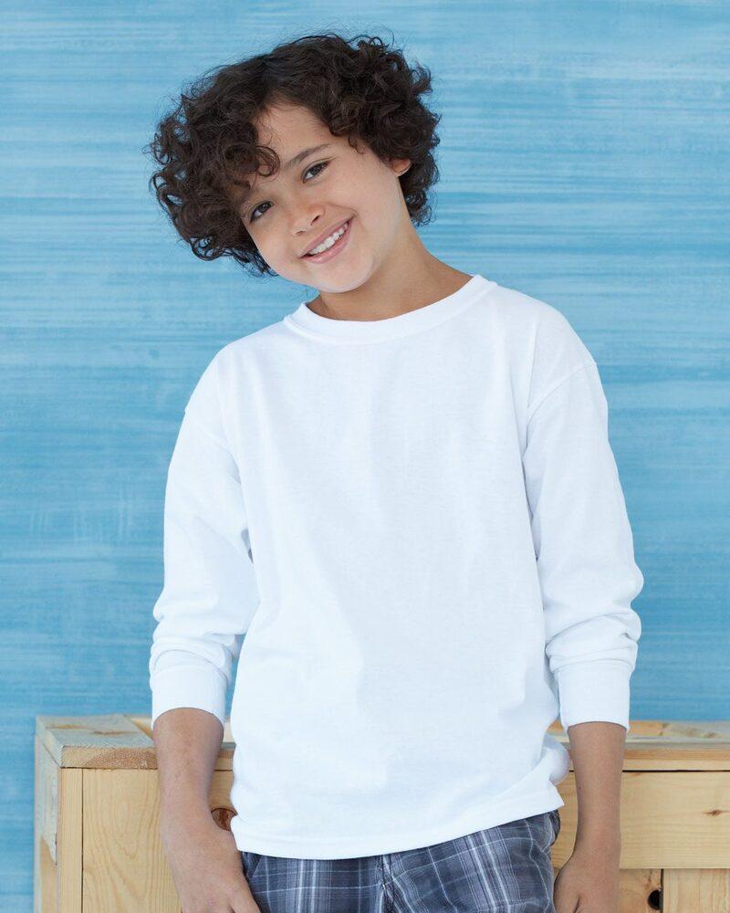 Gildan 2400B - Ultra Cotton™ Youth Long Sleeve T-Shirt | Wordans Canada