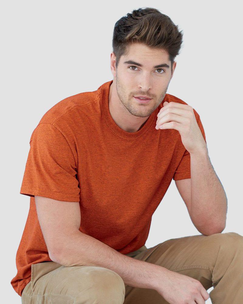 Gildan t shirts for men dark orange
