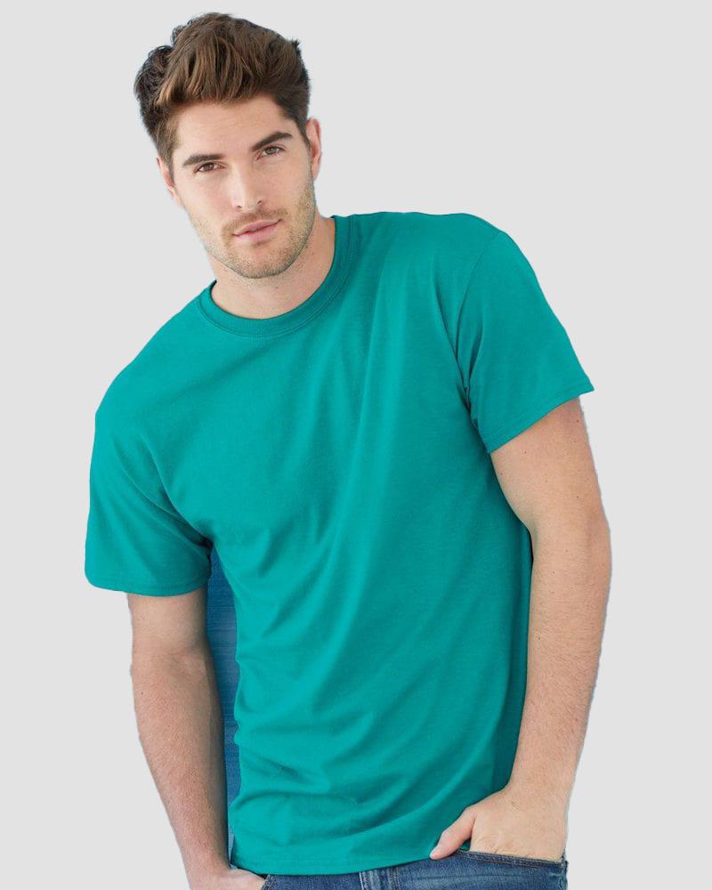Gildan G8000 50% Cotton 50% Polyester DryBlend T-Shirt Lime XL 5 Pack