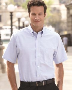 VanHeusen 13V0042 - Camisa Oxford de manga corta
