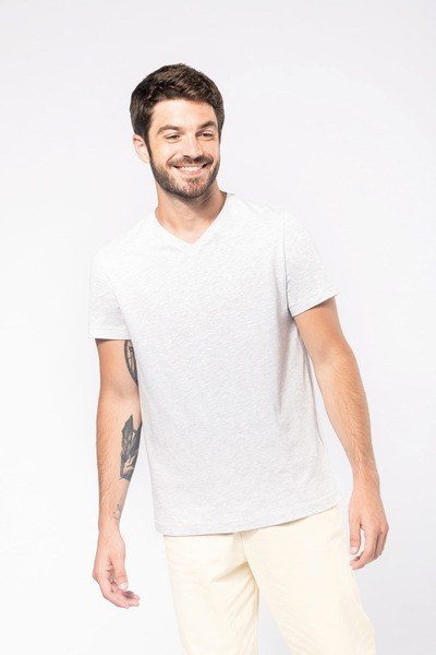 MEN'S SHORT SLEEVE V-NECK T-SHIRT