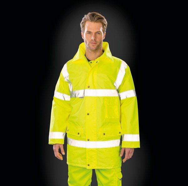 Result R18 - High-Visibility Reflective Safety Work Jacket