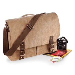 Quadra QD625 - Vintage Canvas Boekentas Messenger