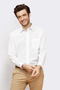 Sols 16040 - Chemise Homme Popeline Manches Longues BALTIMORE