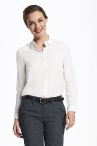 Sols 01433 - Womens Long Sleeve Moss Crepe Shirt Betty