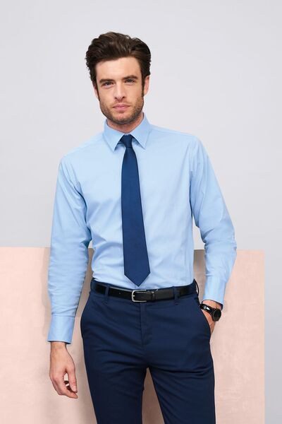 SOLS 17000 - Brighton Camisa Hombre Strech Manga Larga