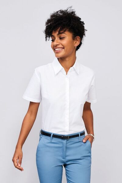 SOLS 16030 - Elite Short Sleeve Oxford Womens Shirt