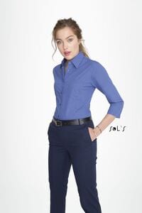Sols 17050 - 3/4 Sleeve Poplin Womens Shirt Eternity