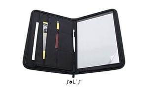 Sols 73500 - Zipped Microfibre A4 Conference Folder With Notepad Forum
