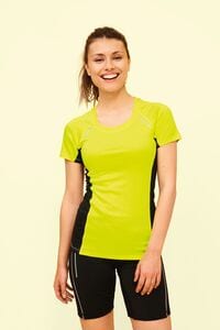 Sols 01415 - Sydney kortärmad löpande T-shirt för kvinnor