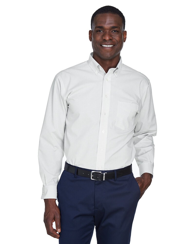 Devon & Jones D640 - Men's Crown Collection Gingham Check