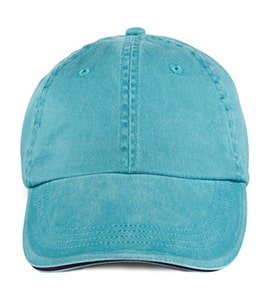 Anvil 166 - Solid Low Profile Sandwich Trim Pigment Dyed Twill Cap