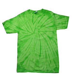 Tie dye gildan t-shirts for men green