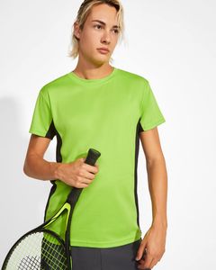 Roly CA0424 - TOKYO T-shirt met korte mouwen in technisch weefsel gecombineerd in twee kleuren
