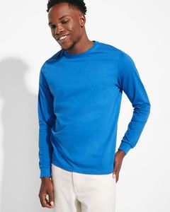 Roly CA1204 - POINTER  Long-sleeve t-shirt in tubular fabric with 4-layer crew neck