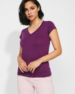 Roly CA6646 - VICTORIA V-neck short-sleeve t-shirt for women 