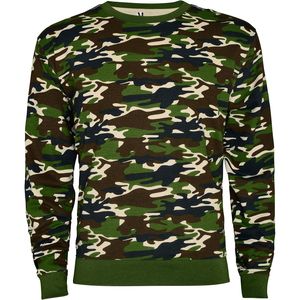 Roly CF1031 - MALONE Camouflage printing sweatshirt with rounded squared neck