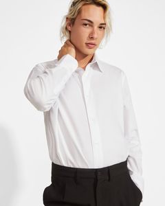 Roly CM5506 - MOSCU Stretchy long-sleeve shirt with interlined collar