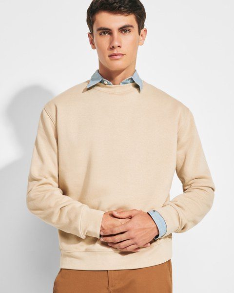 Roly SU1070 - CLASICA Classic sweatshirt with 1x1 elastane rib in collar