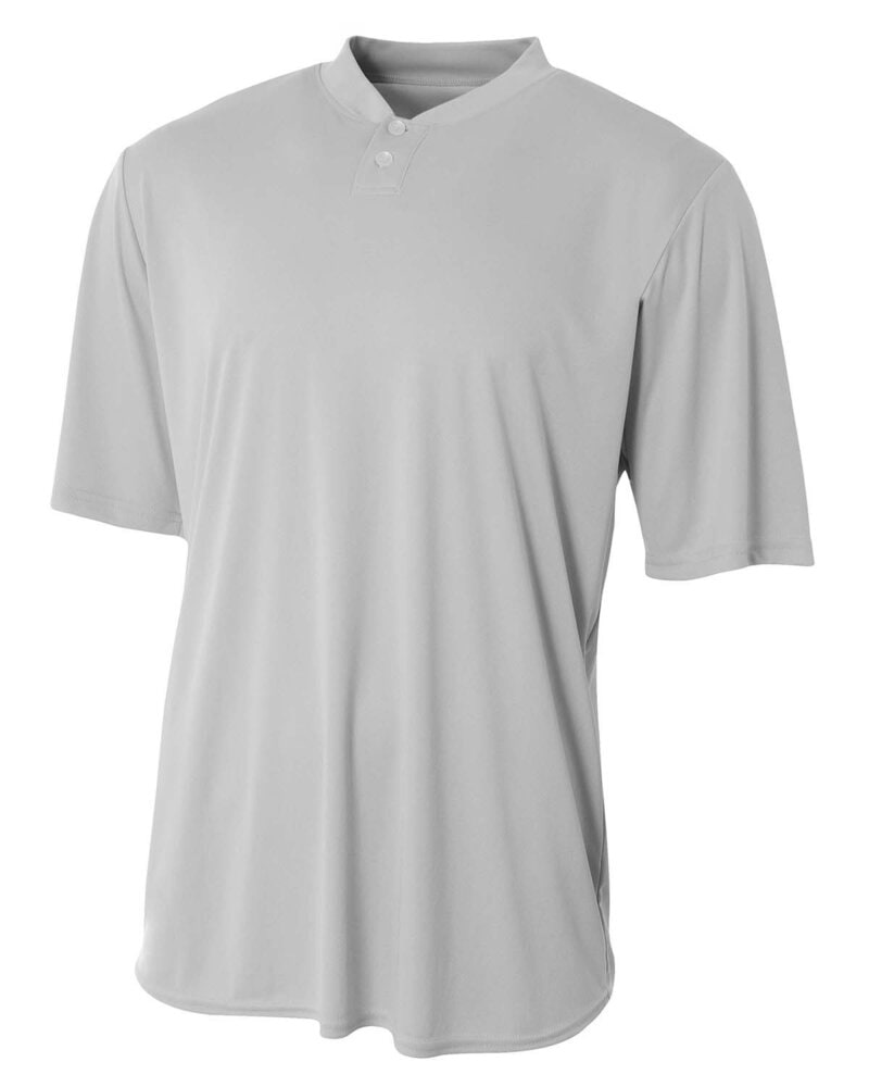 A4 N3143 - Adult Tek 2-Button Henley Jersey