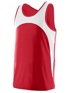 Augusta 341 - Youth Wicking Polyester Sleeveless Jersey with Contrast Inserts