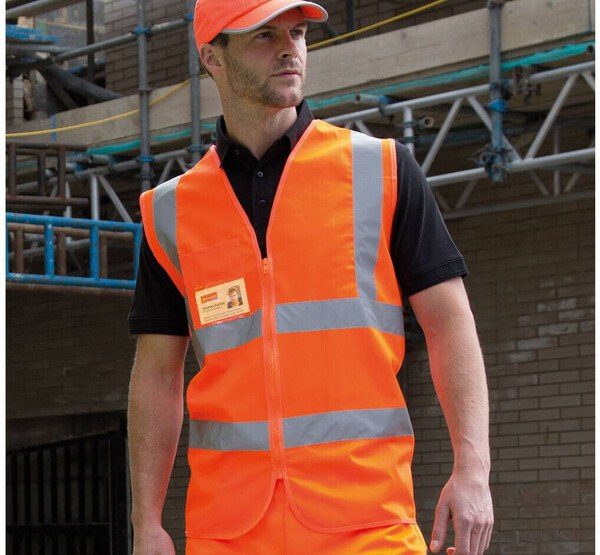 Result RS202 - High-Visibility Reflective Safety Vest with Pockets