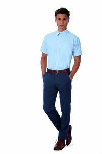 B&C BC702 - Oxford kortærmet skjorte til mænd