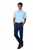 B&C BC702 - Men's Oxford Short Sleeve Shirt