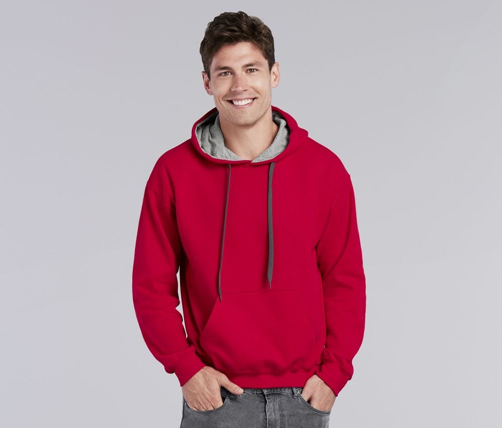 Gildan GN945 - Heavy Blend Adult Contrasted Hooded Sweatshirt