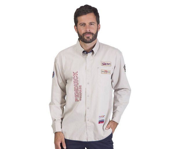 Pen Duick PK690 - Embroidered Twill Heritage Shirt with Patches