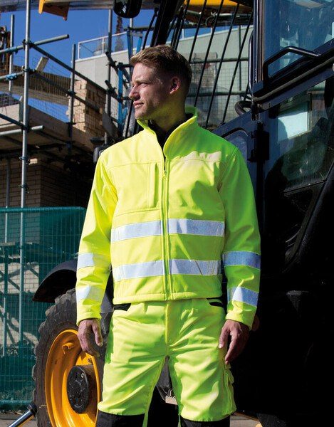 Result RS117 - Safe-Guard Hi-Vis Soft Shell Jacket