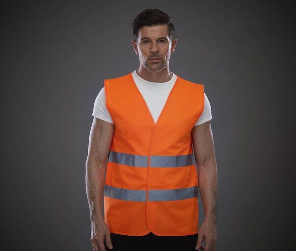 Label Serie YK102 - High Visibility Safety Vest with Reflective Straps