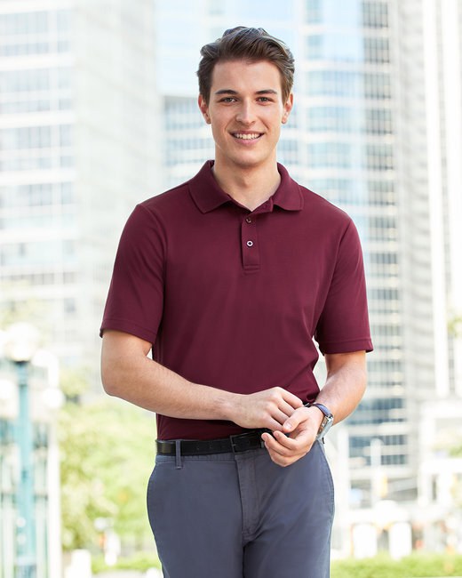 Devon & Jones DG20 - Polo Crown Lux Performance Plaited Homme