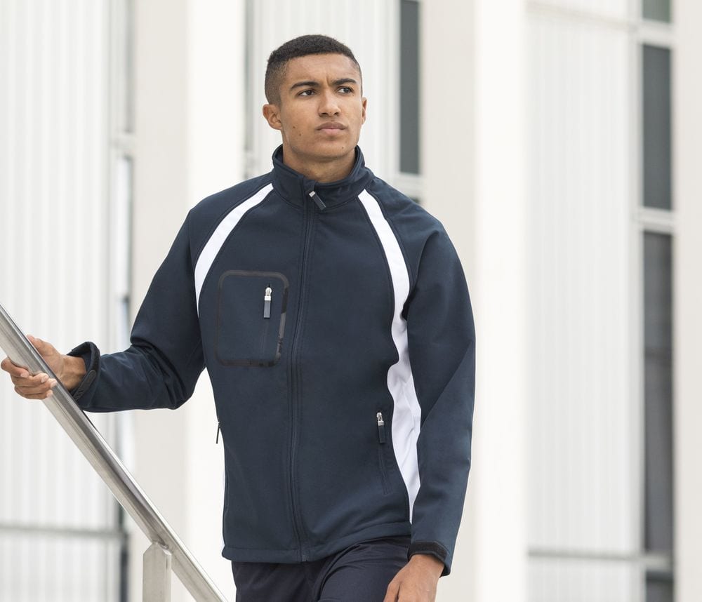 Finden & Hales LV620 - Veste Soft-Shell avec panneaux contrastés