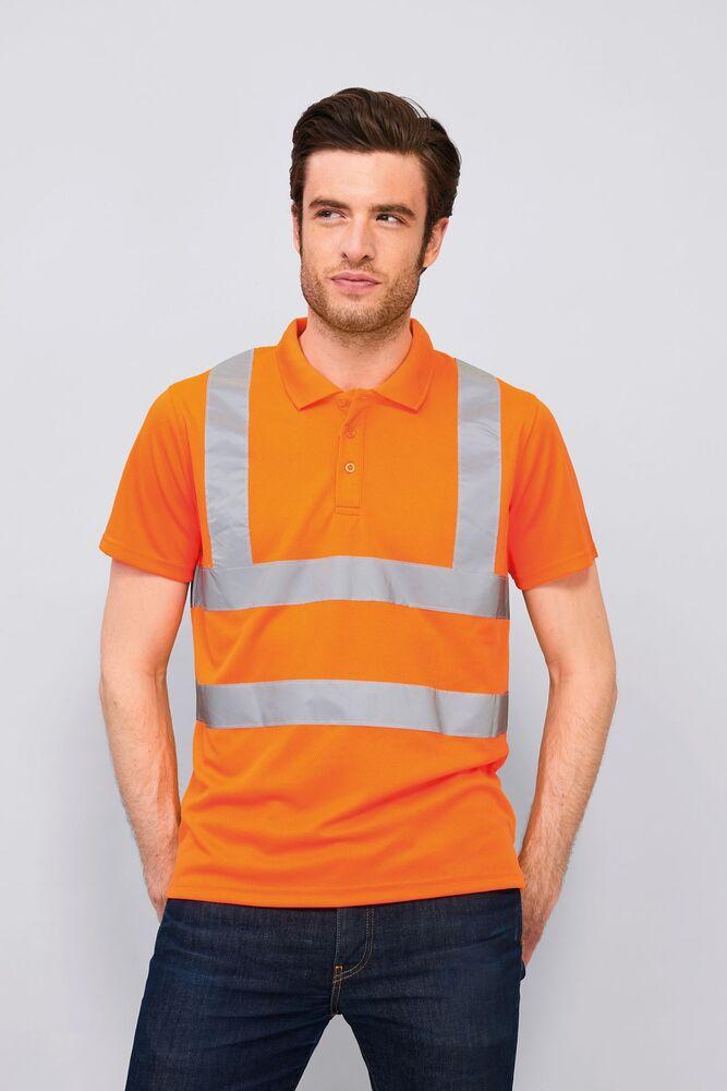 Sol's 01722 - Polo Shirt With High Visibility Strips Signal Pro
