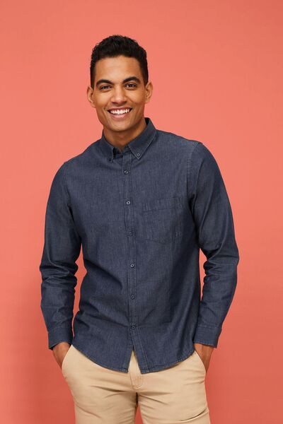 SOLS 02100 - BARRY MEN Camisa De Denim De Hombre