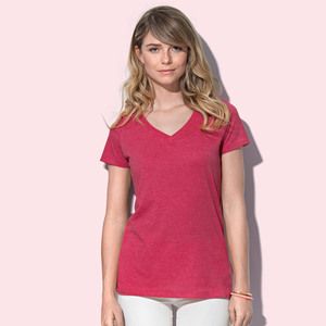 Stedman ST9910 - Lisa Melange V-Neckeck T-Shirt