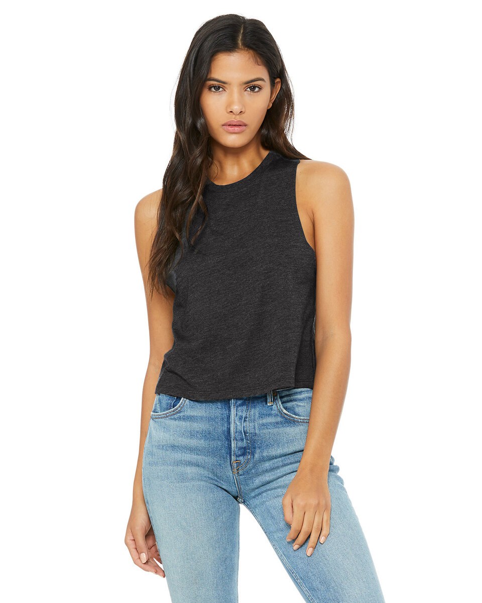 Bella+Canvas 6682 - Ladies Racerback Cropped Tank