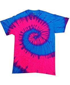 Colortone T977R - Youth Flo Blue/Pink Tee