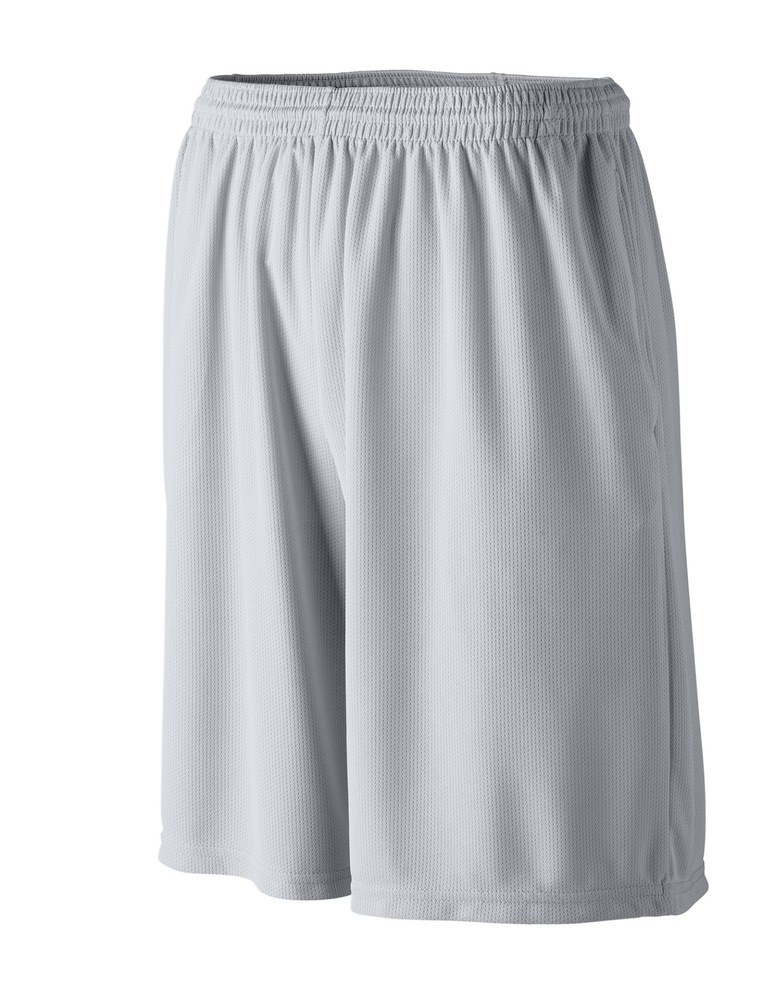 Augusta Sportswear 814 - Youth Longer Length Wicking Short W/ Pockets