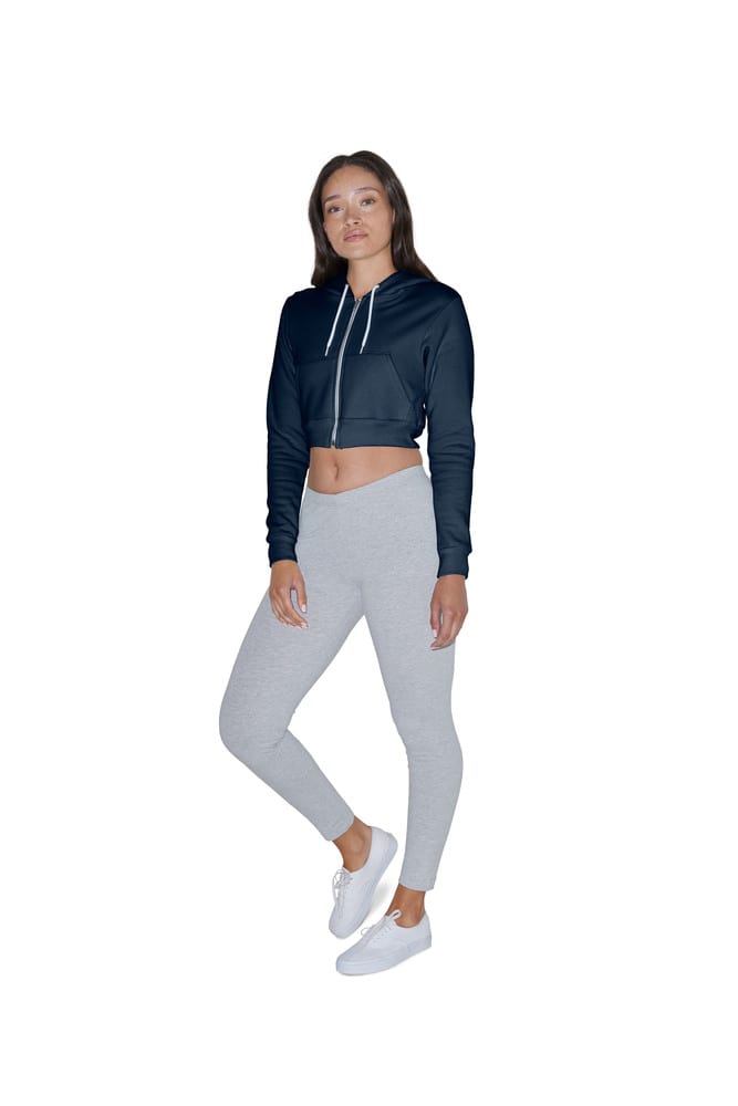 American Apparel AMF397 - Sweat Crop Top pour Femme avec Capuche