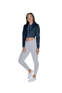 American Apparel AMF397 - Sweater Hooded Zip Cropped Flex Fleece For Her